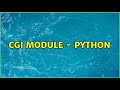 CGI Module - Python