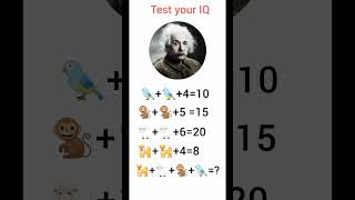 IQ test only for genius part-24 #shorts