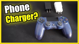 PS4コントローラーをスマホの充電器で焦げないように充電する方法！