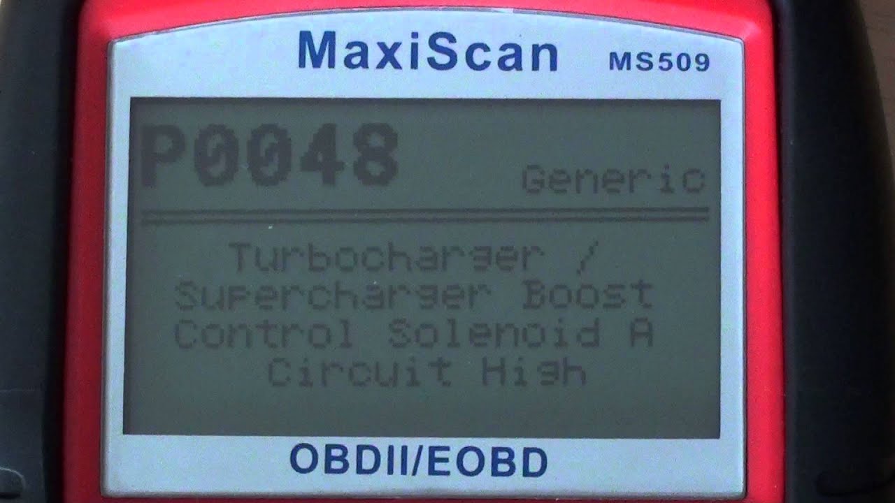 P0048 Diagnostic Trouble Code Problem Code Meaning Youtube