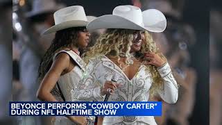 Beyonce performs during NFL Christmas Day halftime show