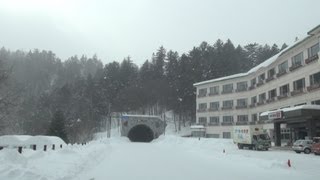 北海道鹿追町 吹雪の道道85号 然別湖〜車載動画 2013/02/03