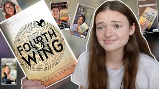 Reading the most popular book on tiktok - The Fourth Wing honest review