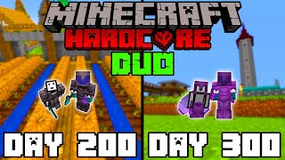 We Survived 300 Days In Hardcore Minecraft | Duo Minecraft Hardcore 100 Days