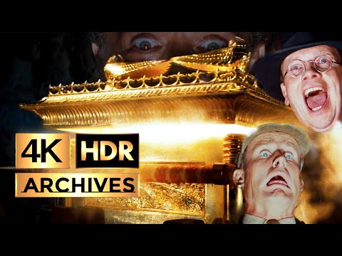 Indiana Jones [ 4K - HDR ] and The Raiders of the Lost Ark - Opening of the Ark (1981)