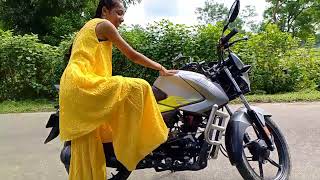 First Time Challenge || Challenge With Dipa In Glamour Bike
