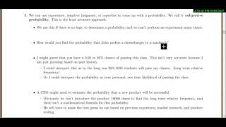 Stat 3000: Lecture 1.1 Intro to Probability