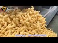 Puffed snacks three-screw extruder / puffed corn snacks processing line