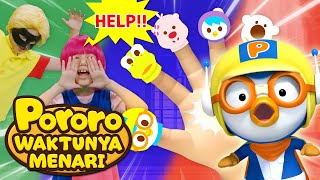 ♪Pahlawan Super Keluarga Jari | Mari menari WARNA bersama Pororo | Bernyanyi dan Menari Bersama