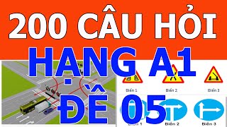 ✅ Mẹo 200 câu lý thuyết thi bằng lái xe máy A1 năm 2024 ⛔️ Giải đề 05