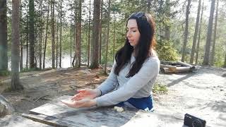 Feeding birds in Oulanka