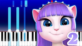 My Talking Angela 2 Easy Piano Tutorial The Green Notes Mp3 Mp4