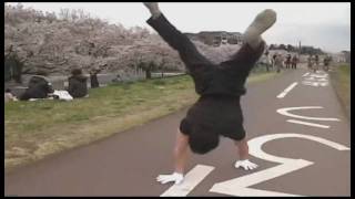 逆立ち歩行150m~handstand walk world records~