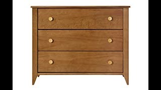 Babyletto Sprout 3-Drawer KD Changer Dresser, Chestnut/Natural