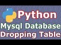 Python Mysql Database Dropping Tables #32