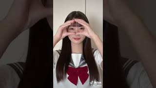 【みき】みきちゃんねる TikTok26 どうしてもウインクしたかった #スローズーム #セーラー服#05 #fyp【ちゃんねる】