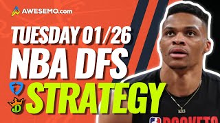 NBA DFS PICKS: DRAFTKINGS & FANDUEL DAILY FANTASY BASKETBALL STRATEGY | TUESDAY 1/26/21