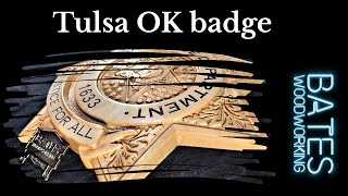 @tulsapolicedept 3D badge- CNC carving