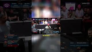 Unbelievable #WSOP Moment: Andreas Kniep's Pocket Aces Celebration Gone Wrong😱 #poker #shorts