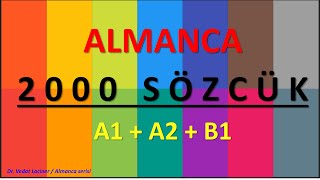 İLK 2000 ALMANCA SÖZCÜK