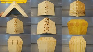 Wooden Corner Joints - Ahşap Köşe Birleştirme Teknikleri - Wood Joint Techniques