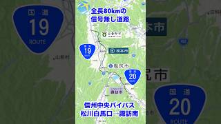 【架空道路】長野県中部の渋滞が解消？信州中央バイパス(国道19号・20号)#ドライブ #旅行 #長野#travelboast