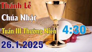 Thánh lễ trực tuyến  Hôm nay | Chúa Nhật Tuần III Thường Niên  26/1/2025 Thánh lễ Trực Tiếp