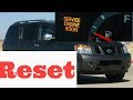 How to reset Service Engine soon Light on a 2013 Nissan Armada.....