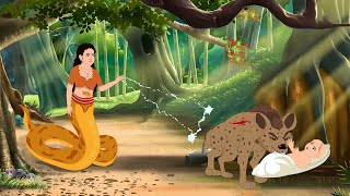 खूंखार लकड़बग्घा। Bedtime Stories | Moral Story in Hindi | Cartoon Story