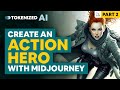 PLACE a Character in ACTION Scenes – Midjourney Character Design