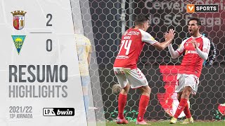 Highlights | Resumo: SC Braga 2-0 Estoril Praia (Liga 21/22 #13)