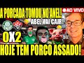 O PORCO TOMOU FORTE!  VITÓRIA EMPURROU NO ABEL! ABEL VAI CAIR! PALMEIRAS X VITÓRIA AO VIVO!