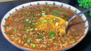 6-Minute Tofu Steamed Eggs : Creamy and Delicious with Minced Meat❗6分で覚える豆腐の蒸し卵、ひき肉をかけてさらに美味しい！#豆腐蒸蛋