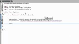 Java Tutorial - Get Text From Clipboard [60 Seconds]