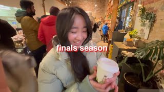 finals vlog 🦌 | christmas market, retail therapy, bbq