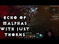 BEATING ECHO OF MALPHAS WITH NOTHING BUT THORNS