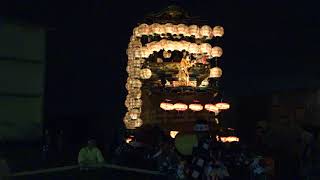 常滑市大野祭り2018 宵神楽MAH00032 十王町「梅栄車ばいえいしゃ」