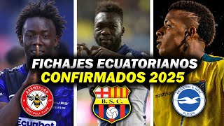 PRIMEROS FICHAJES Y RUMORES ECUATORIANOS CONFIRMADOS 2025 🔥 | xDoTeS