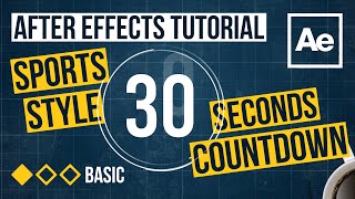 After Effects Tutorial - Sports-style Seconds Countdown