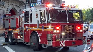 ⁴ᴷ NEW YORK CITY FIRE DEPARTMENT NEWLY ENGINE 74 RESPONDING *** YOU GOTTA GO RIGHT NOW RIGHT NOW ***