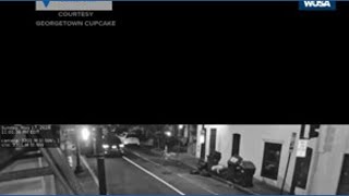 NEW VIDEO: Surveillance camera captures moment keg is thrown through Georgetown Cupcake