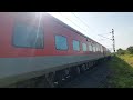 sabarmati wdp4b led yesvantpur barmer ac express accelerates out of akurdi