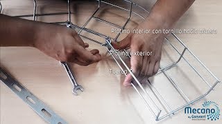 Sistemas portacables tipo malla MECANO-Fabricación de curvas