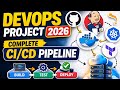 DevOps Project 2026 | Complete CI/CD Pipeline using GitHub, Jenkins & Docker (Step-by-Step Tutorial)