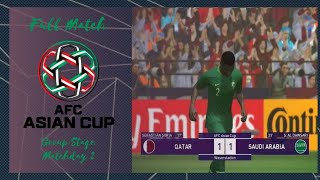 PES 2018 | Qatar vs Saudi Arabia | AFC Asian Cup: Group C-Matchday 2 | Gembox Patch 2021 | PS3