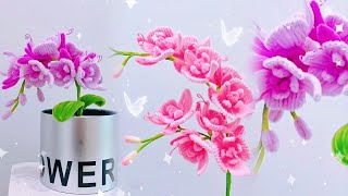 DIY Moth Orchid/Moth Orchid Pipe Cleaner DIY/扭扭棒蝴蝶兰教程