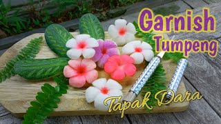 Pasti langsung bisa !! Ini teknik membuat garnish bunga tapak dara