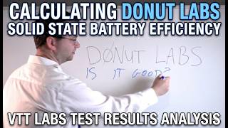 Comparing the efficiency of Donut Lab's solid state battery