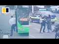 Bus driver pulls over to save choking child in China