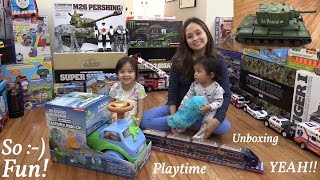 Disney Pixar The Good Dinosaur Activity Ride-On Vehicle, Bump & Go Toy Train and a Tank!
